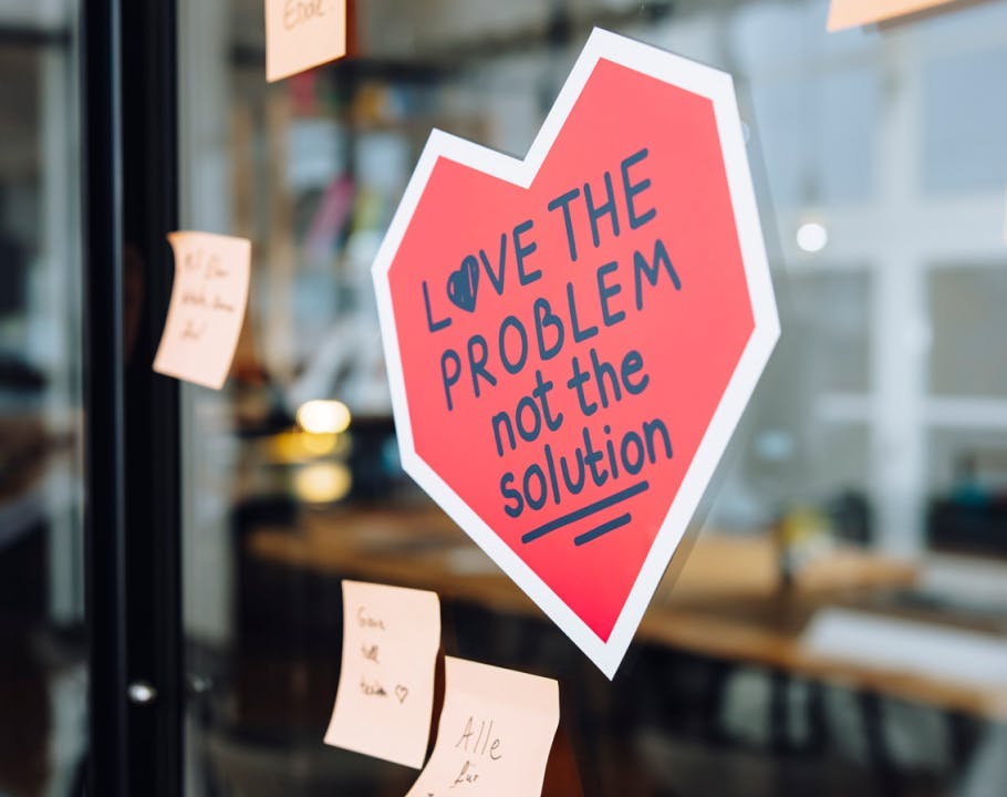 UX-Spruch: Love the problem, not the solution