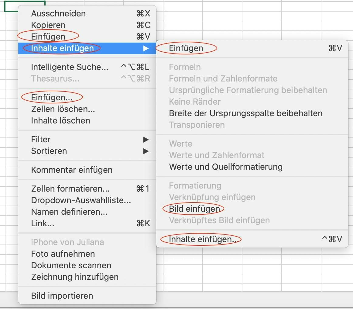 Schlechtes Beispiel für UX-Writing: Beispiel Excel
